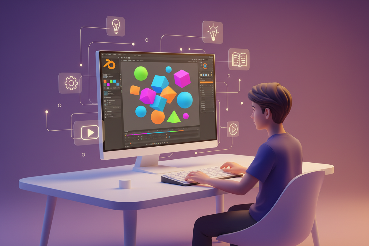 Aprende 3D desde Cero: Curso Paso a Paso con Blender 2026