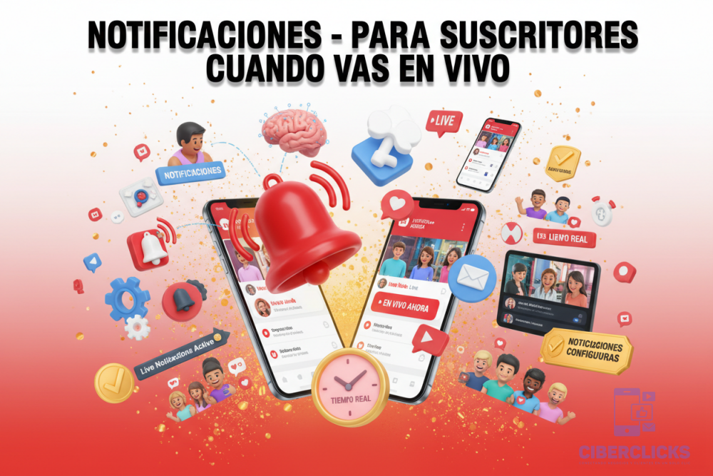 Notificaciones para Suscriptores Cuando Vas en Vivo 8K