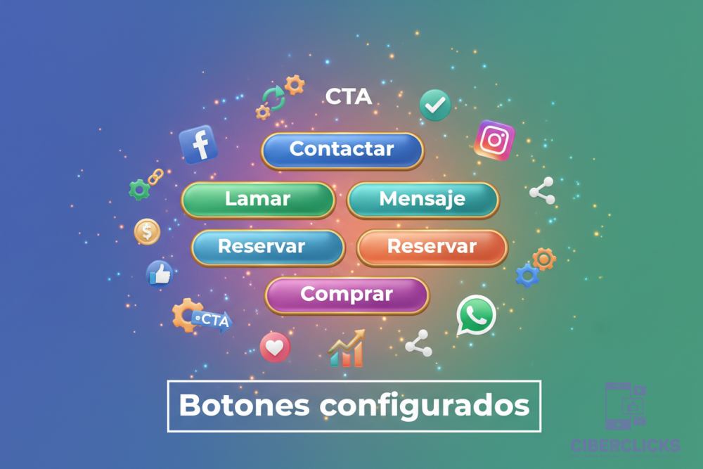 Botones configurados