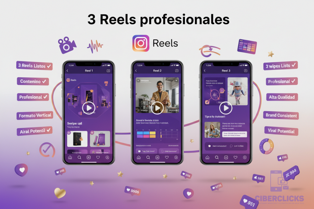 3 Reels profesionales