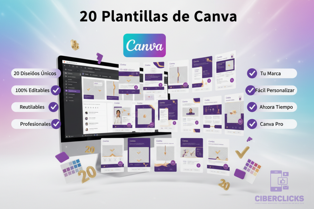 20 Plantillas de Canva