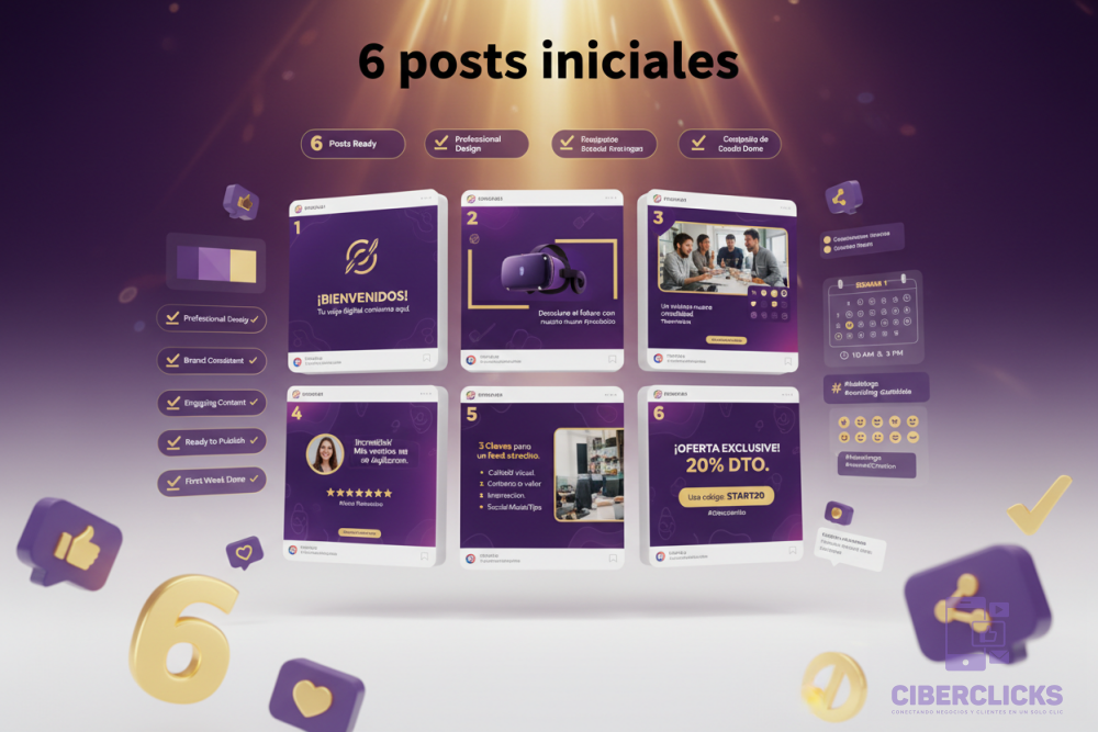 6 posts iniciales