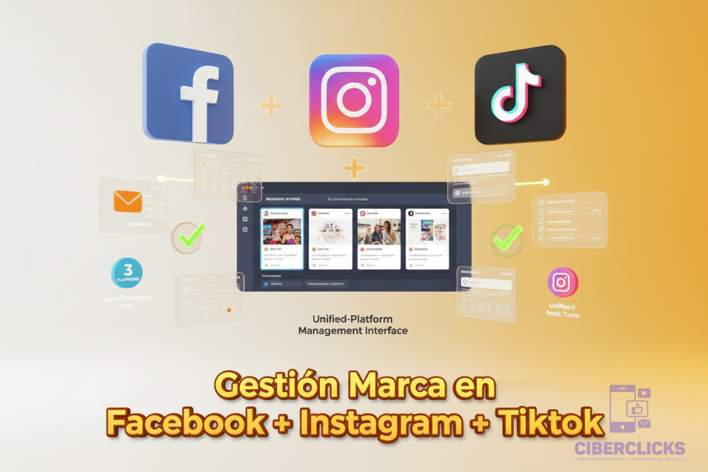 Gestión Marca en Facebook + Instagram + TikTok