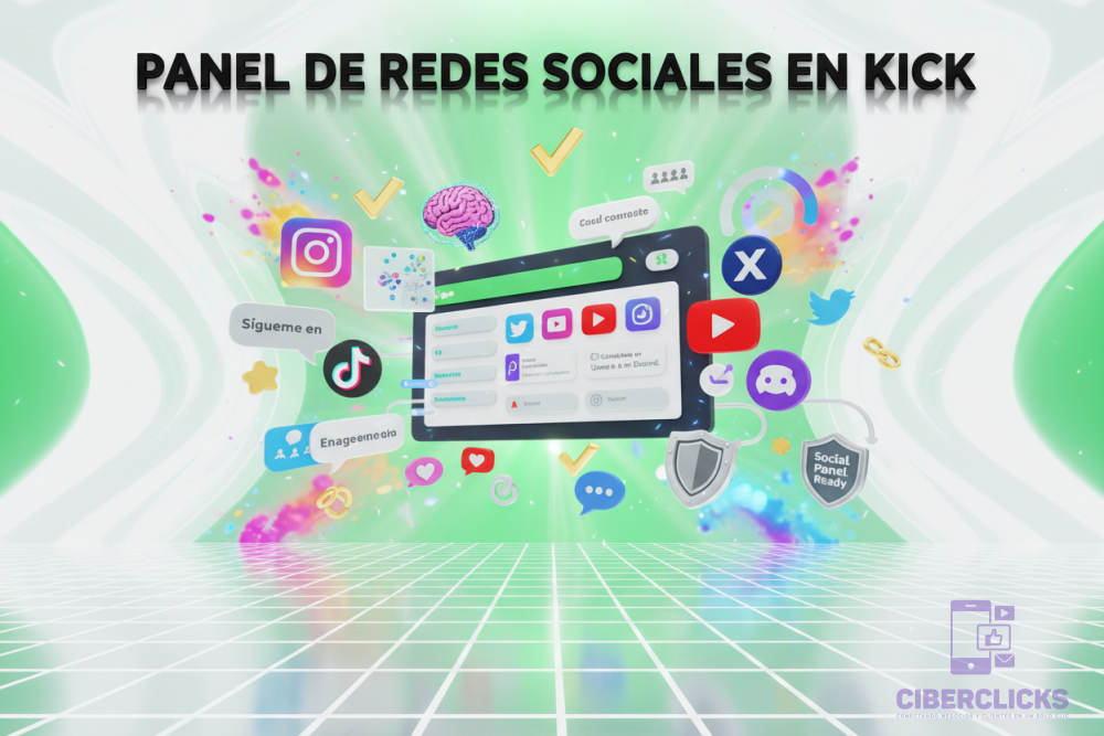 Panel de Redes Sociales en Kick 8K