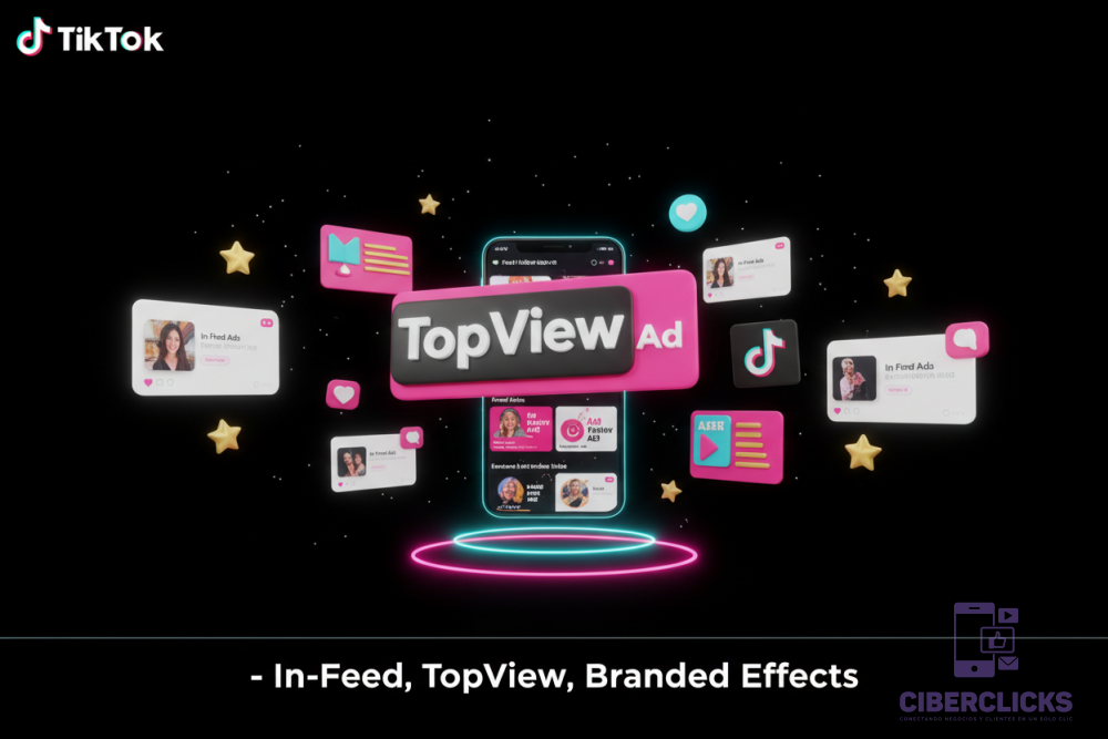 - In-Feed, TopView, Branded Effects