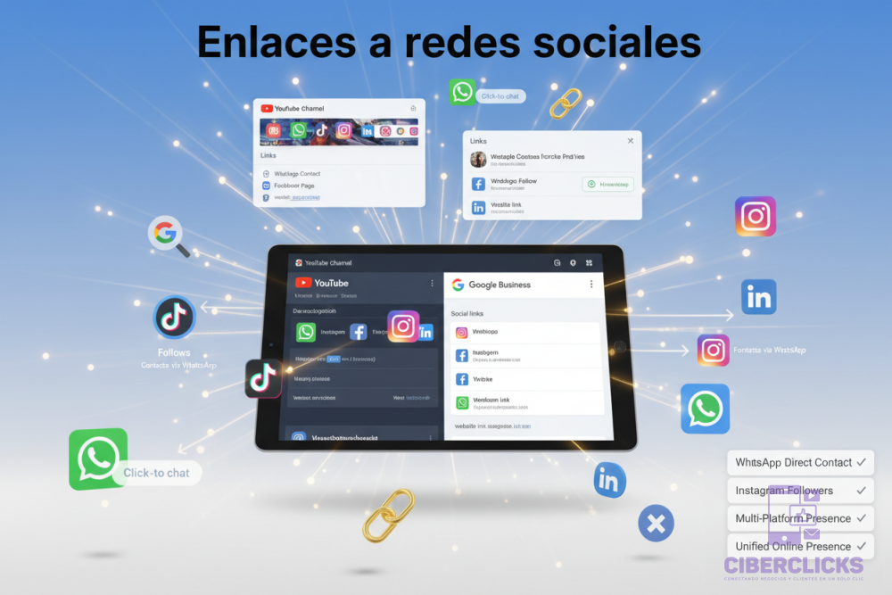Enlaces a redes sociales