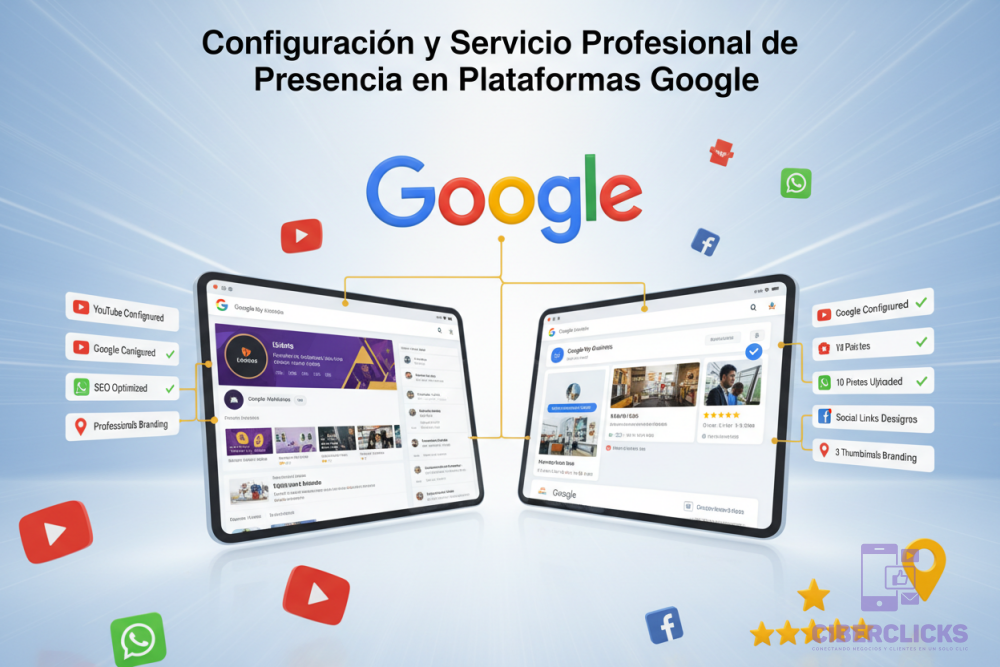 Configuración y Servicio Profesional de Presencia en Plataformas Google