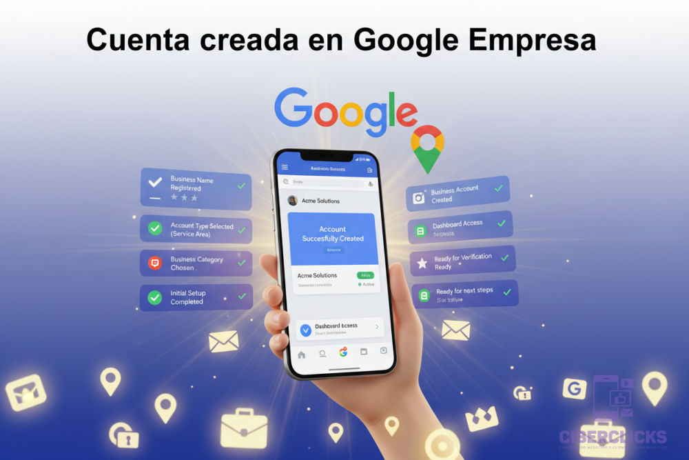 Cuenta creada en Google Empresa