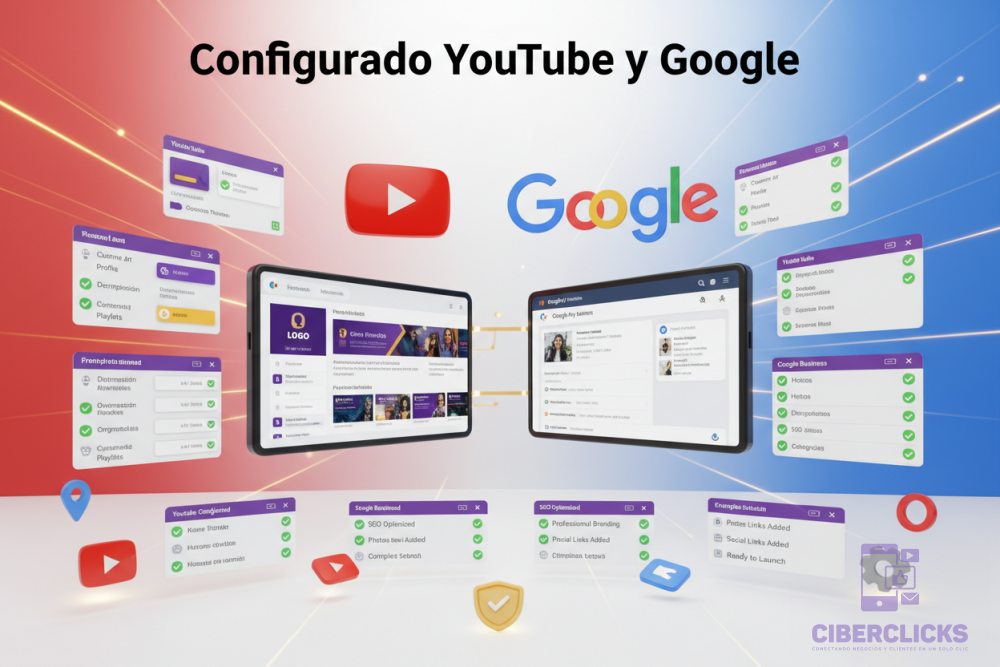 Configurado YouTube y Google