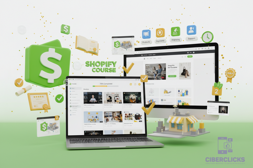 Curso Crear Tienda Shopify 8K