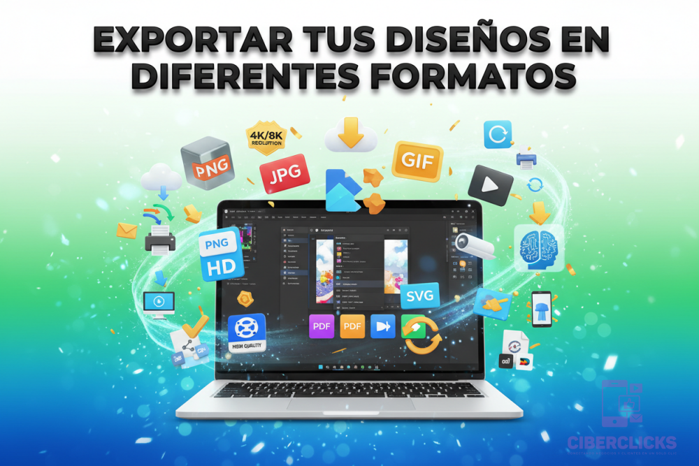 Exportar Diseños en Diferentes Formatos 8K