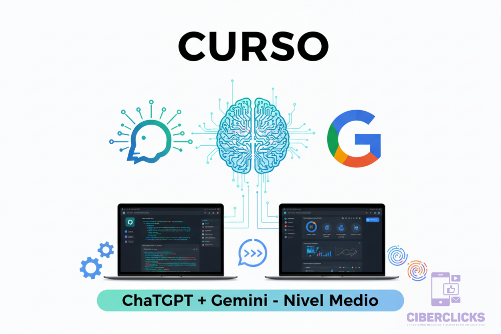 Curso de Manejo de Inteligencia Artificial Nivel Medio - ChatGPT y Gemini