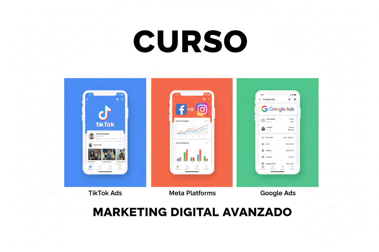 Curso Completo de Manejo de Redes Sociales - TikTok Ads + Meta Ads + Google Ads