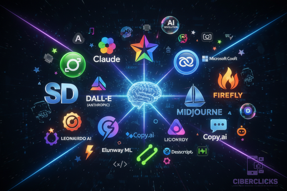 Logos Principales Inteligencias Artificiales 8K