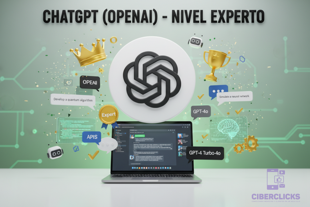 ChatGPT Nivel Experto Logo Oficial 8K