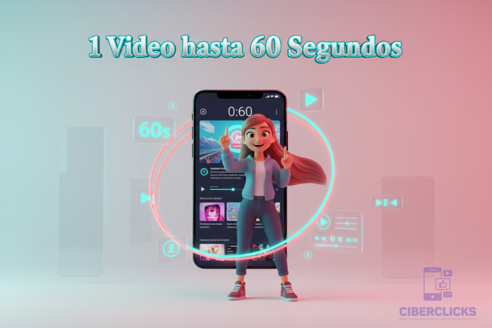 1 Video hasta 60 Segundos
