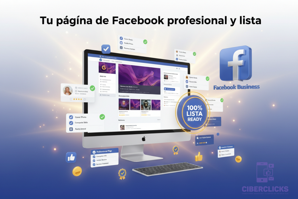 Tu página de Facebook profesional y lista
