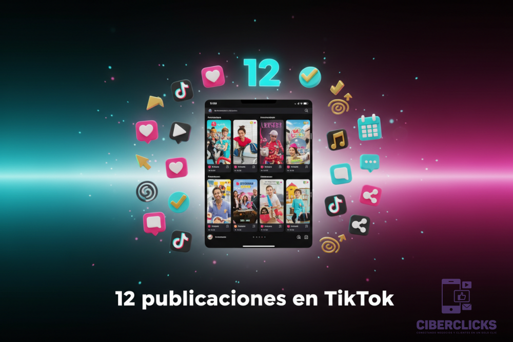 12 publicaciones en TikTok