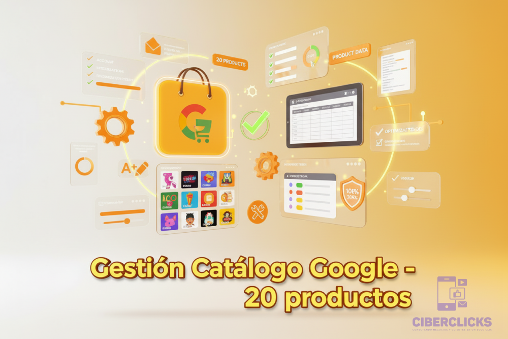 Gestión Catálogo Google - 20 productos