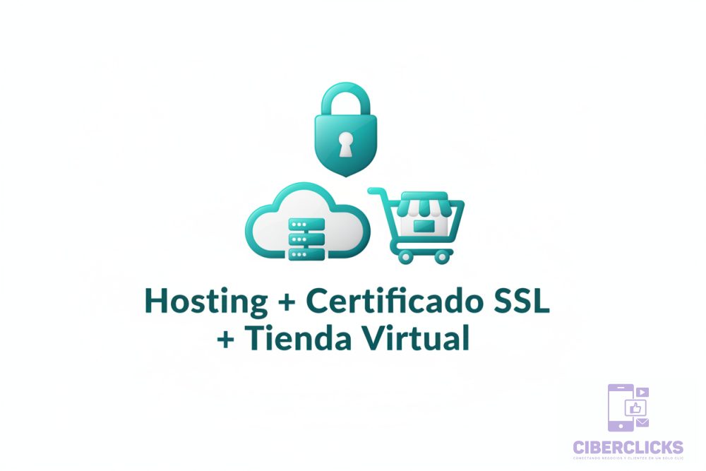 Hosting +  SSL + Tienda Virtual - Paquete Completo de Comercio Electrónico
