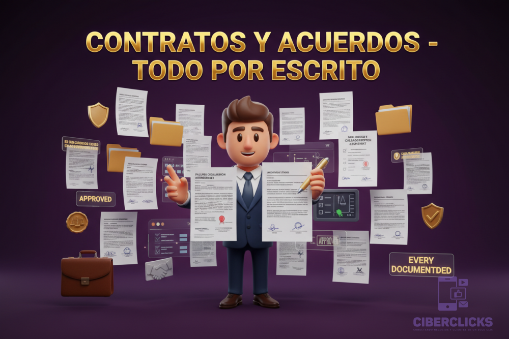 Contratos y acuerdos - Todo por escrito