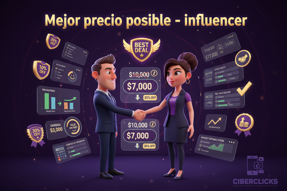 Mejor precio posible - influencer