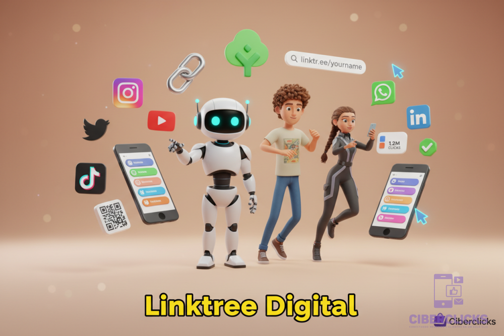 Linktree Digital - Múltiples personajes