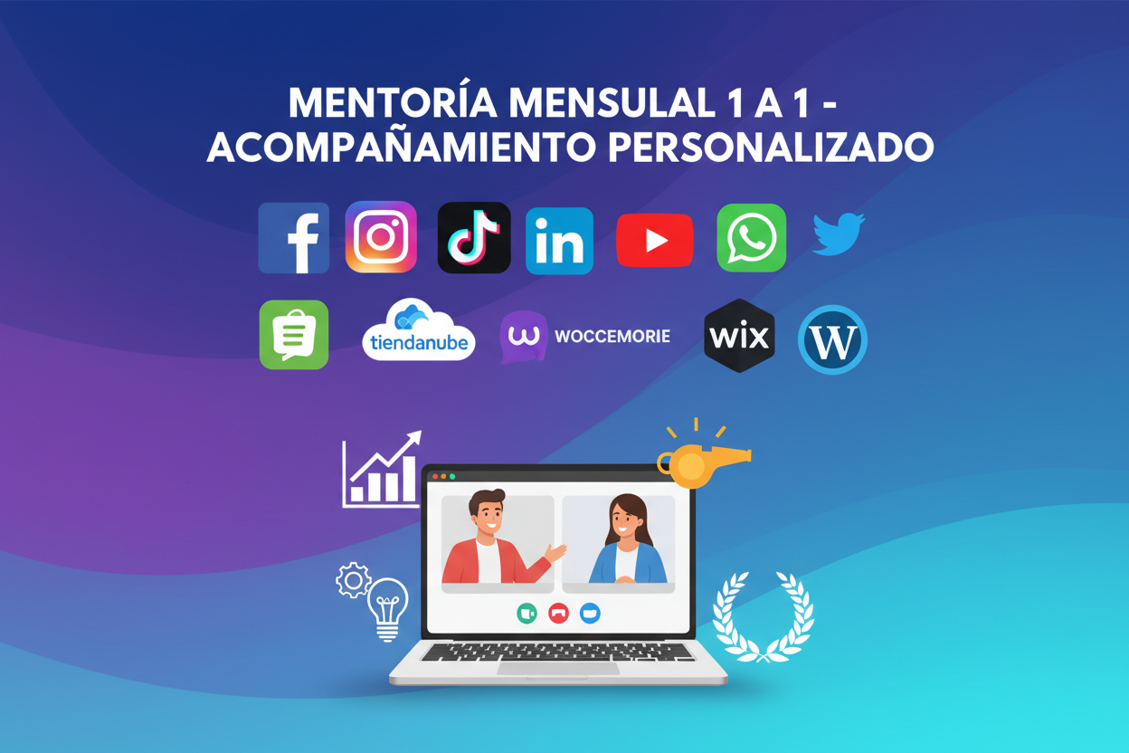 Mentoría Mensual 1 a 1 - Acompañamiento Personalizado