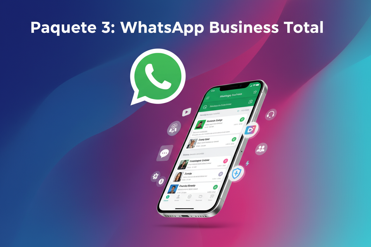 Paquete 3: WhatsApp Business Total - Plan Mensual Económico
