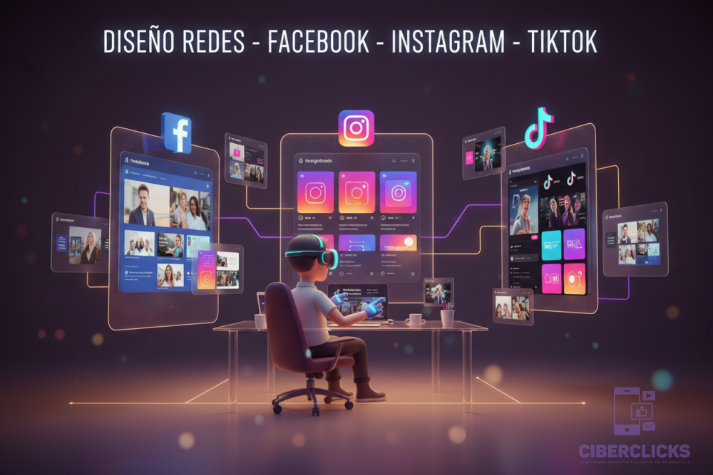 Diseño redes - Facebook - Instagram - TikTok