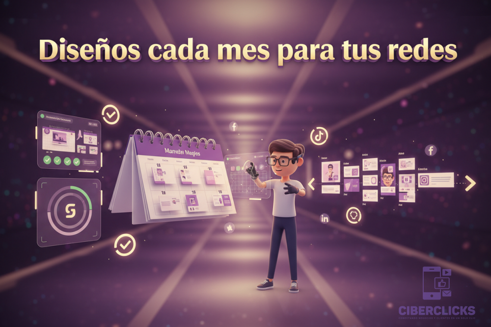 Diseños cada mes para tus redes