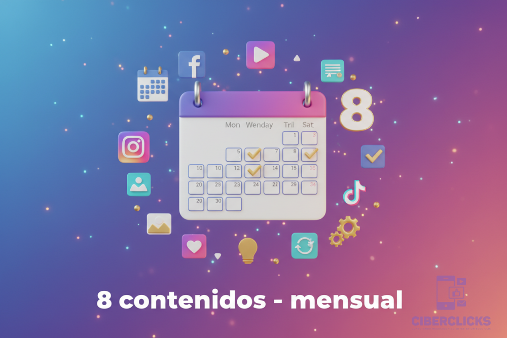 8 contenidos - mensual