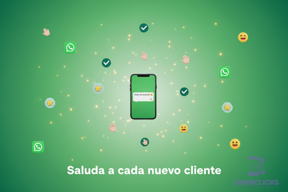 Saluda a cada nuevo cliente