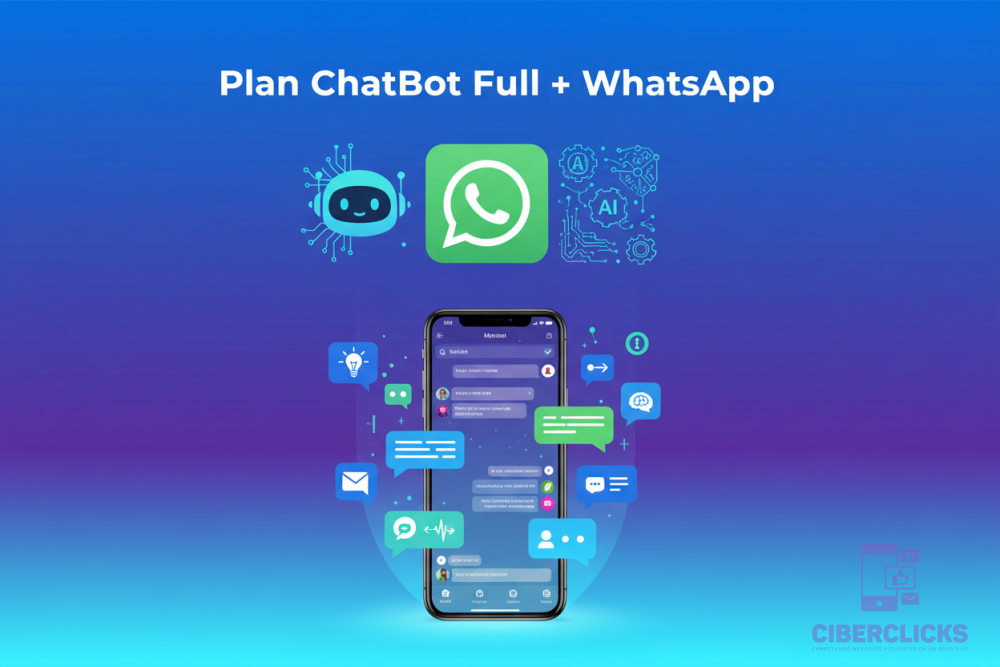Servicio de Atención Inteligente Full - Tienda + WhatsApp Mensual ChatBot y Automatización