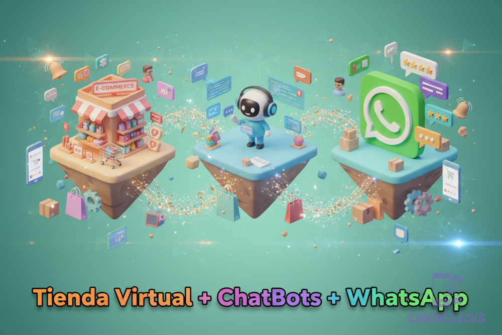 Tienda Virtual + ChatBots + WhatsApp