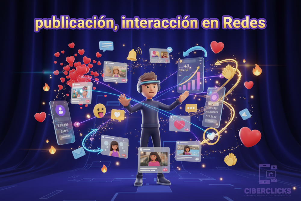 publicación, interacción en Redes
