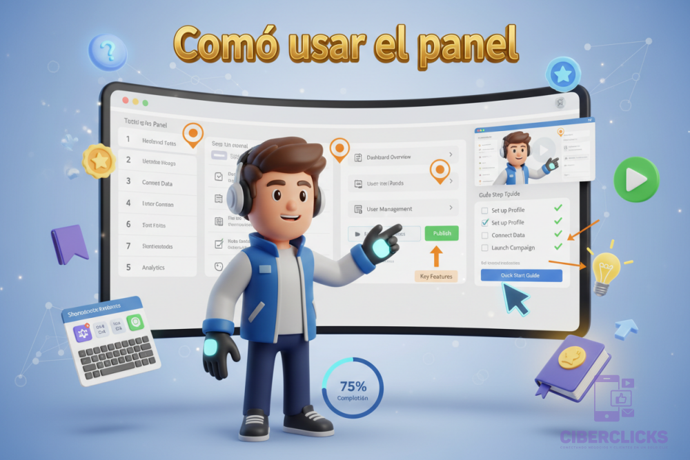 Cómo usar el panel