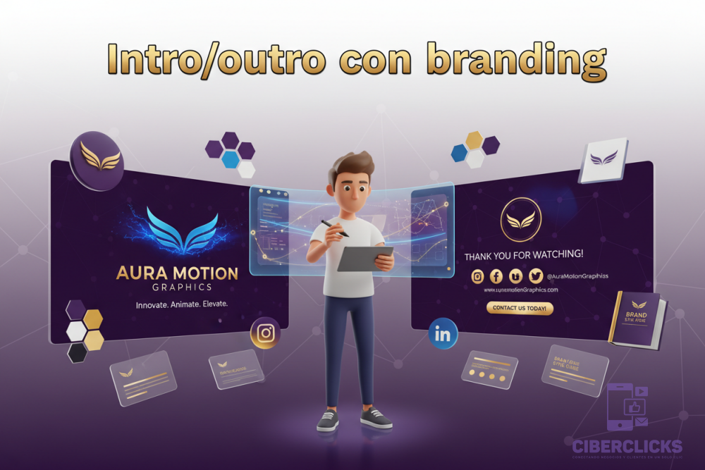 Intro/outro con branding
