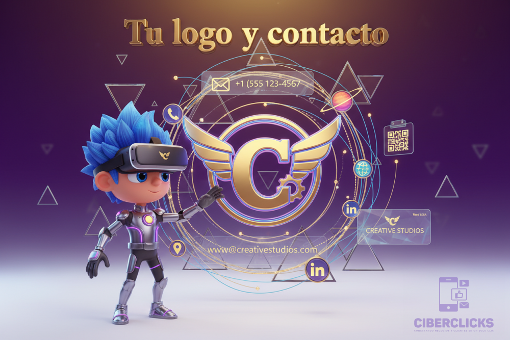 Tu logo y contacto