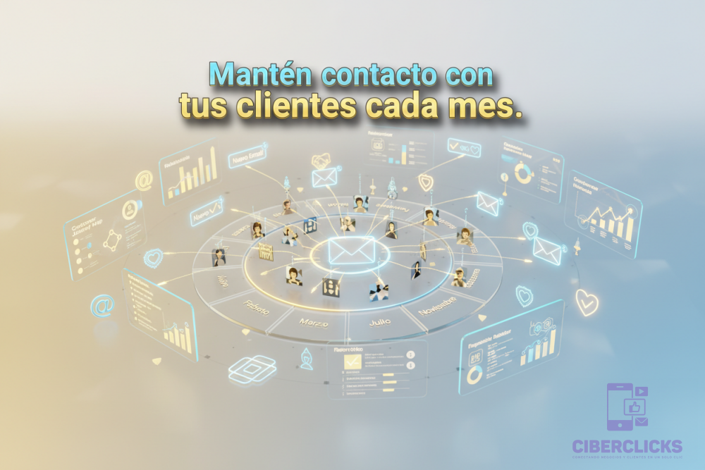 Mantén contacto con tus clientes cada mes