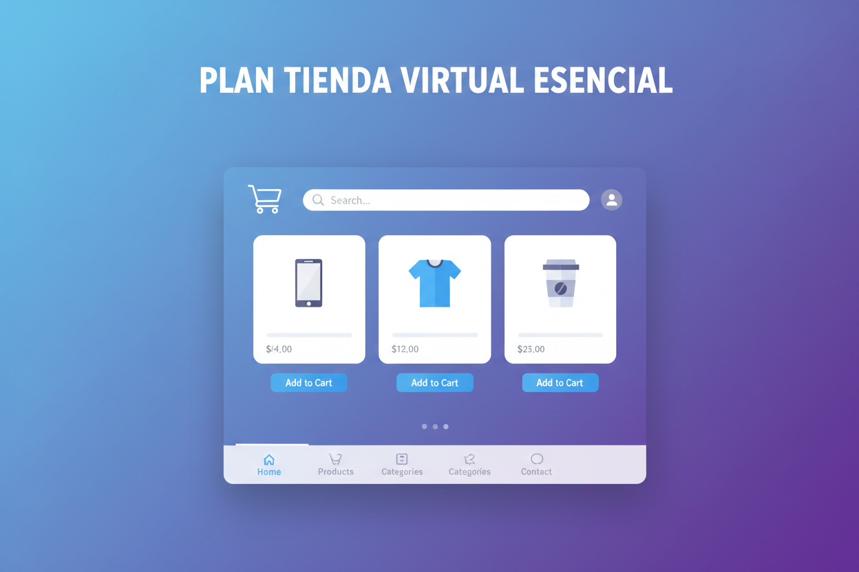 Plan Tienda Virtual Essential - Sistema Digital Básico Mensual