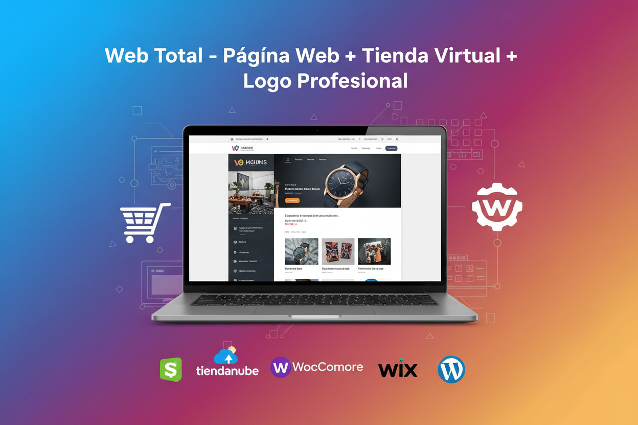 Web Total - Página Web + Tienda Virtual + Logo Profesional