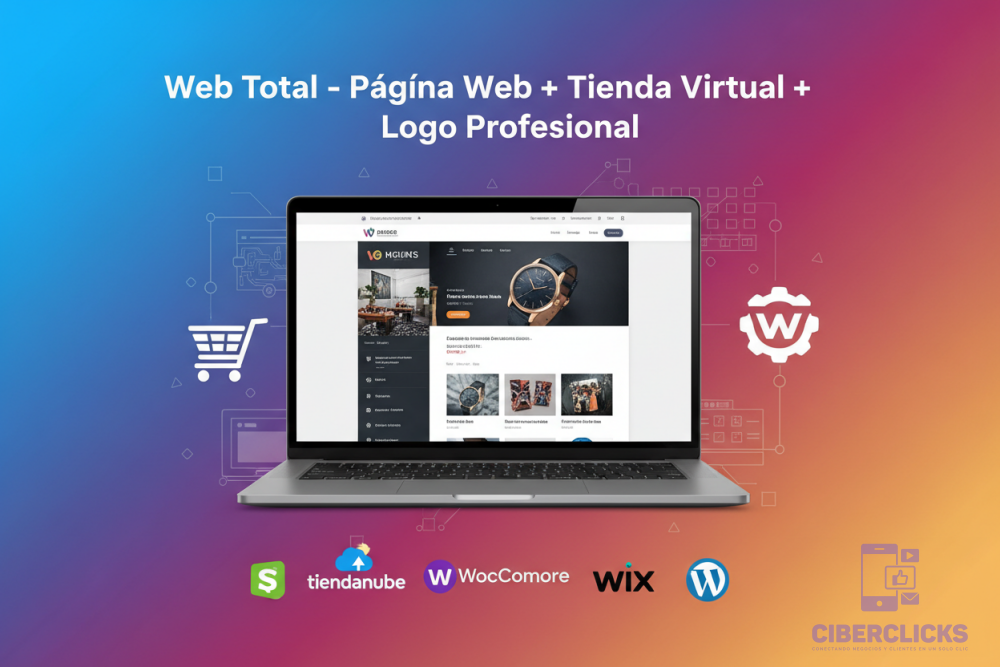 Web Total - Página Web + Tienda Virtual + Logo Profesional Desarrollo Web